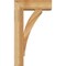 Ekena Millwork Thorton Block Rough Sawn Bracket w/ Offset Brace, Western Red Cedar, 6"W x 16"D x 28"H BKT0604X16X28THR05RWR - alternate 3